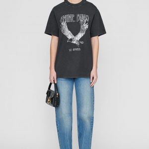 Anine Bing Lili Tee Eagle - Washed Black