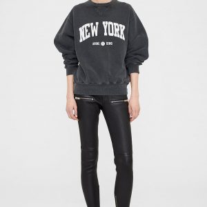 Anine Bing Ramona Sweatshirt University New York - Washed Black