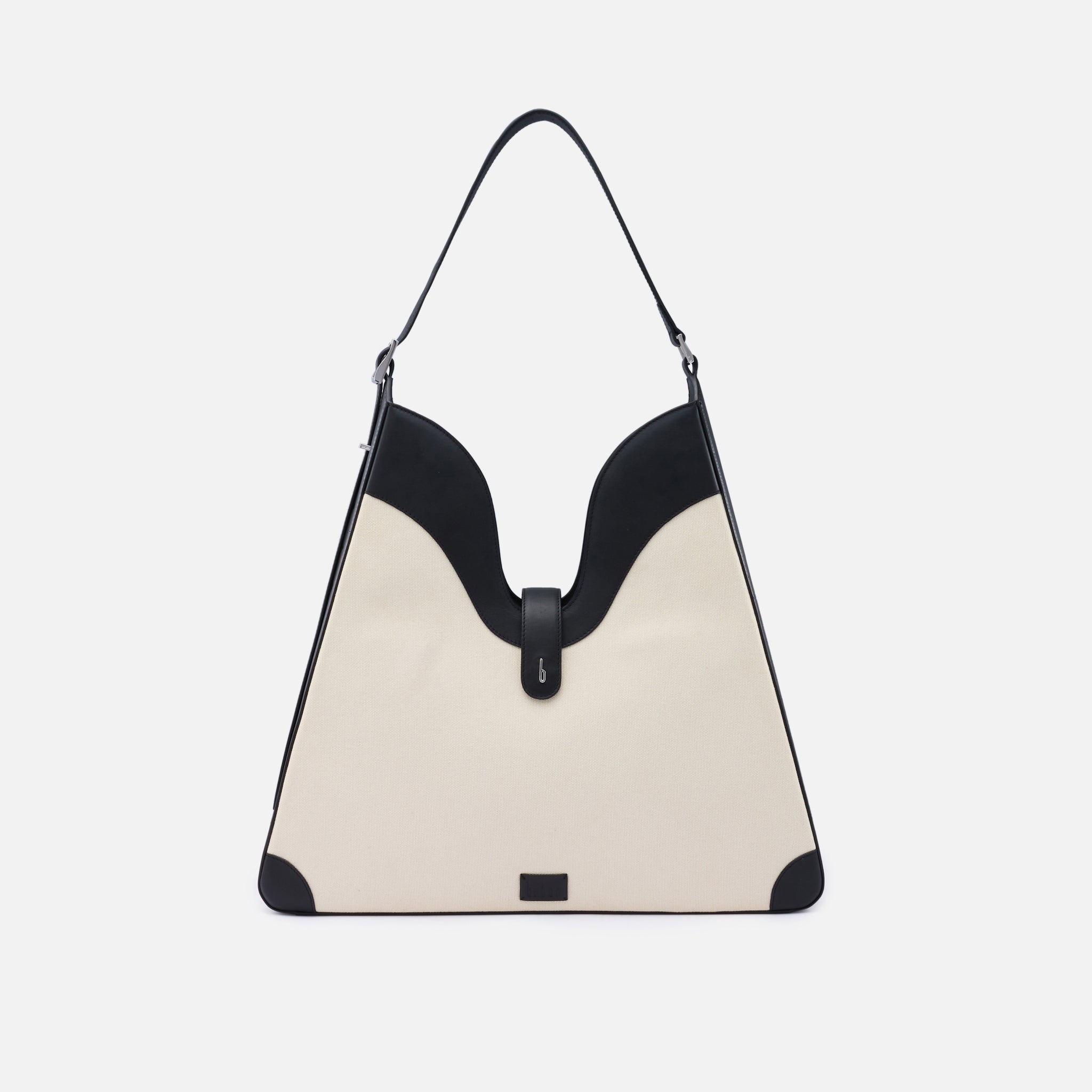 Behno MELINA SHOULDER BAG CANVAS SAND/BLACK