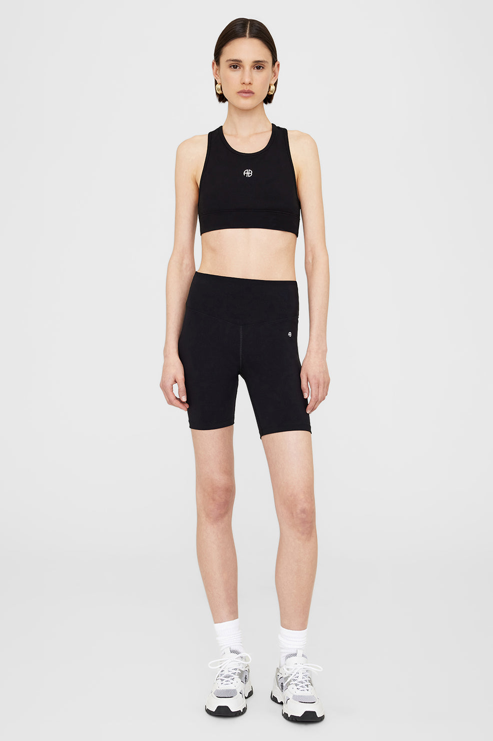 Anine Bing Blake Biker Short - Black