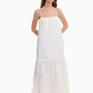 Rebecca Taylor Brielle Poplin Eyelet Dress