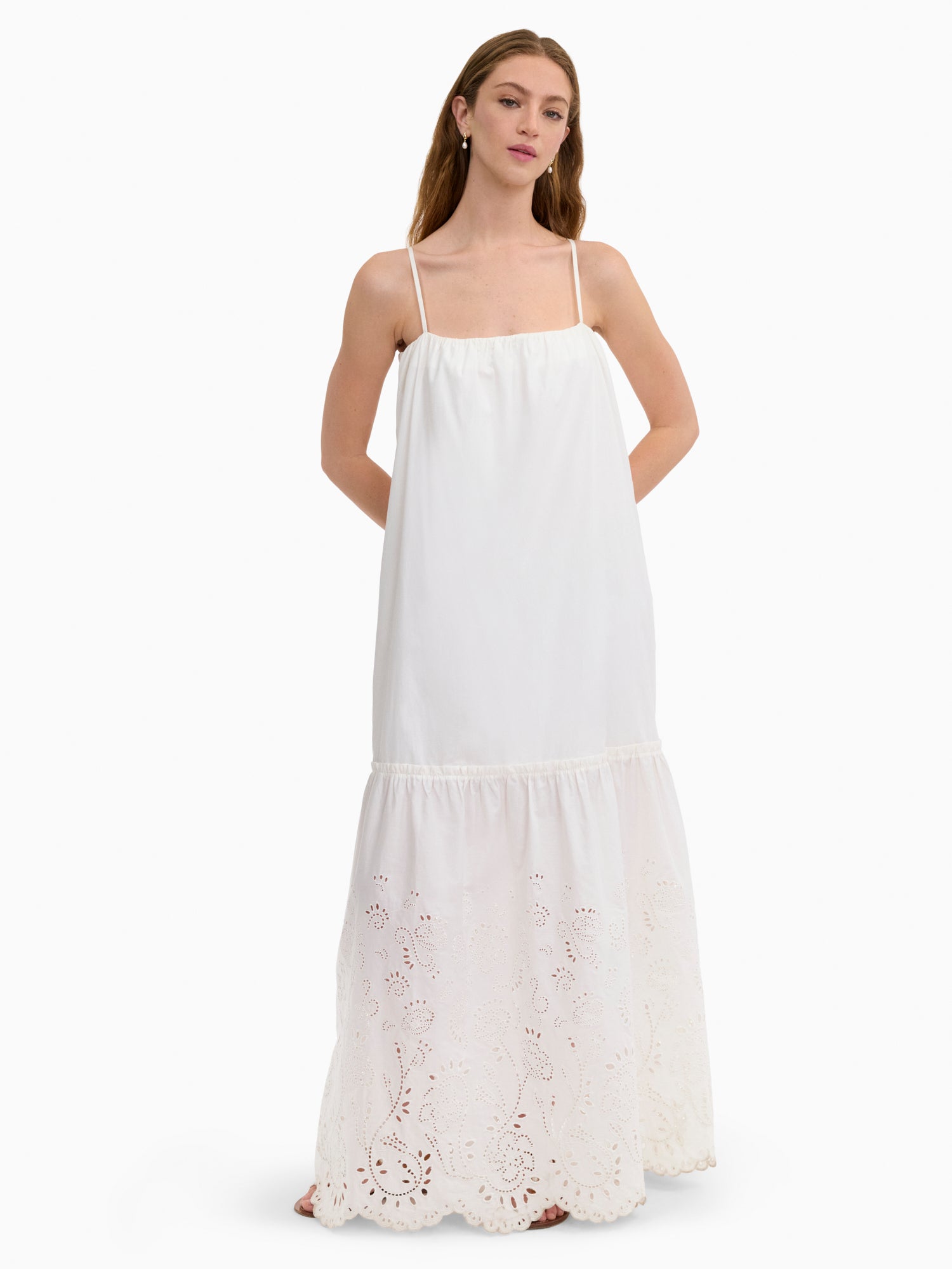 Rebecca Taylor Brielle Poplin Eyelet Dress