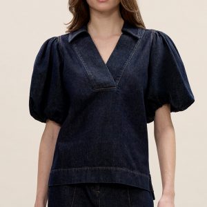 Rebecca Taylor Gabrielle Denim Blouse