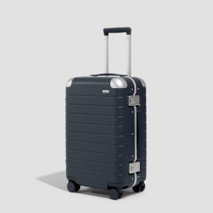 Away The Aluminum Edge Carry-On in Navy Blue