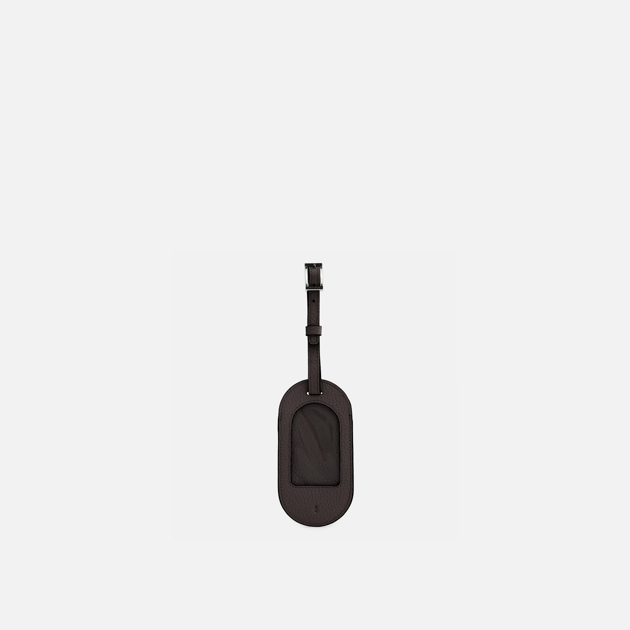 Behno HARLOW LUGGAGE TAG PEBBLE DARK BROWN