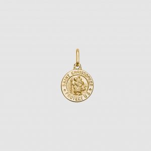 Anine Bing St Christopher Charm - 14k Gold