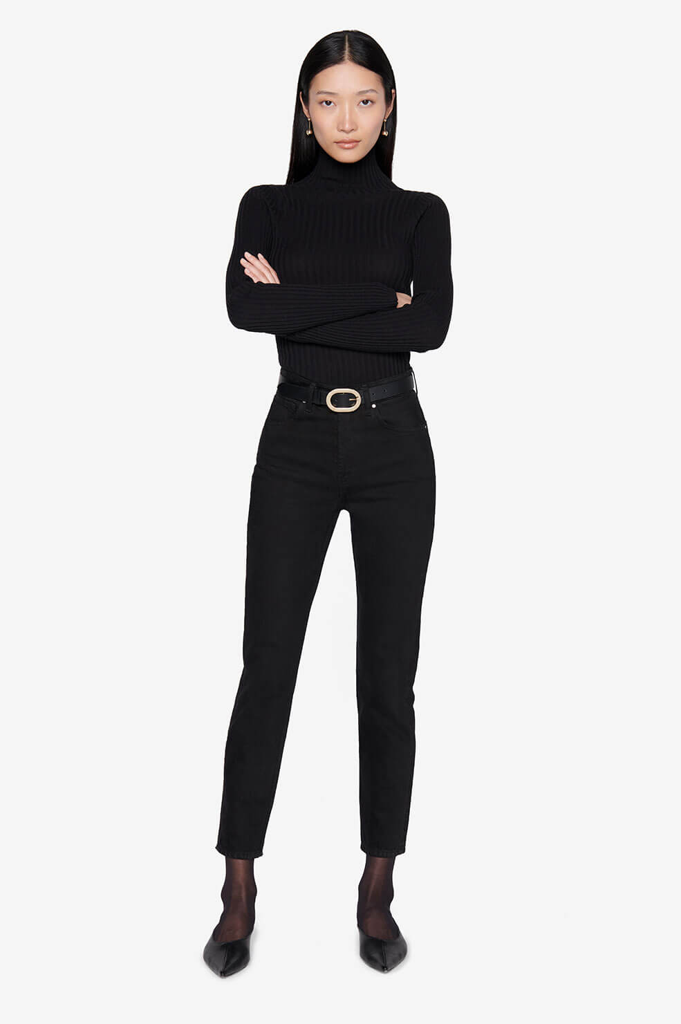 Anine Bing Sonya Jean - Over Dye Black