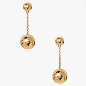 Anine Bing Ball Chain Earrings - 14k Gold