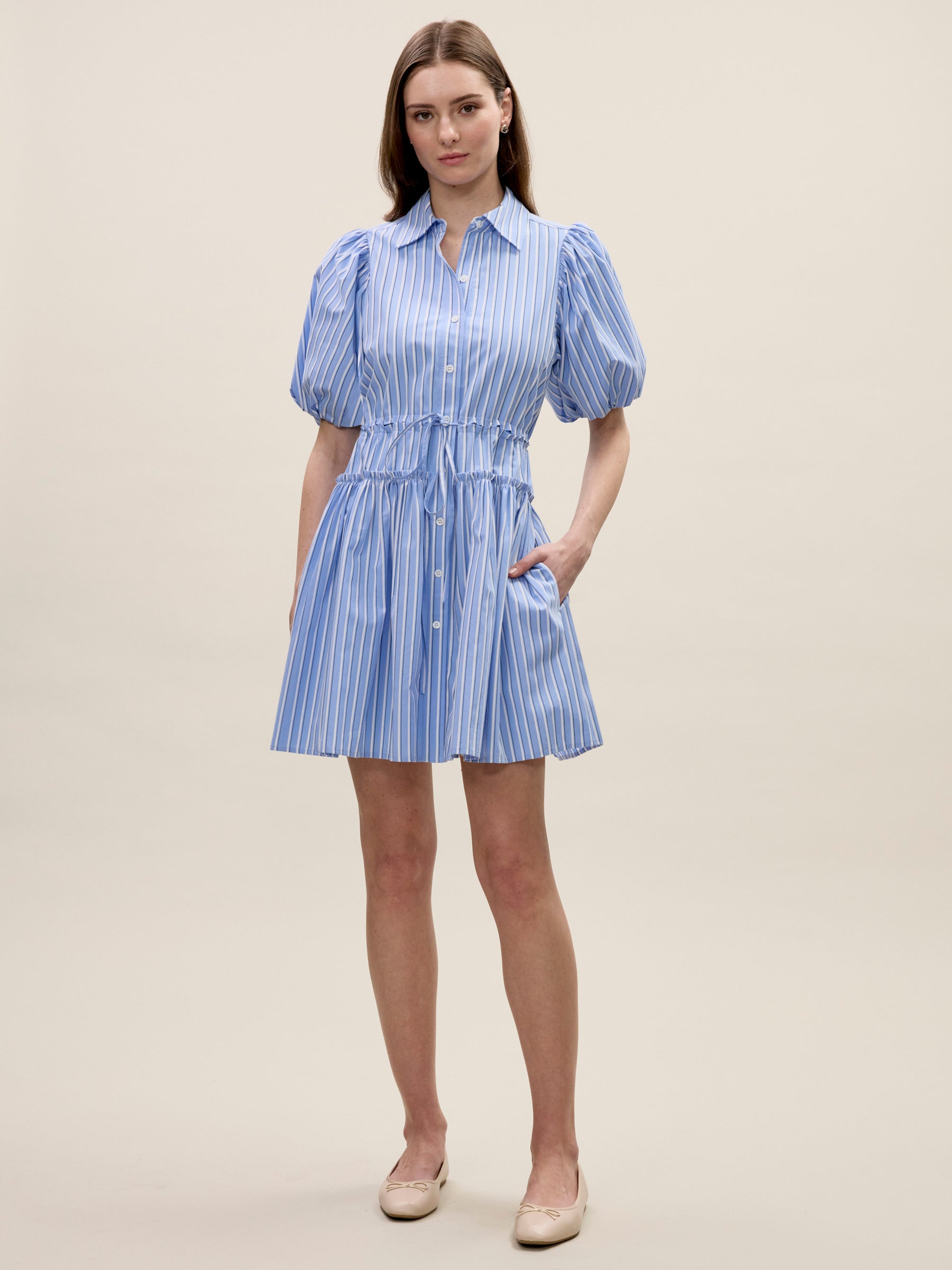 Rebecca Taylor Priya Poplin Shirt Dress