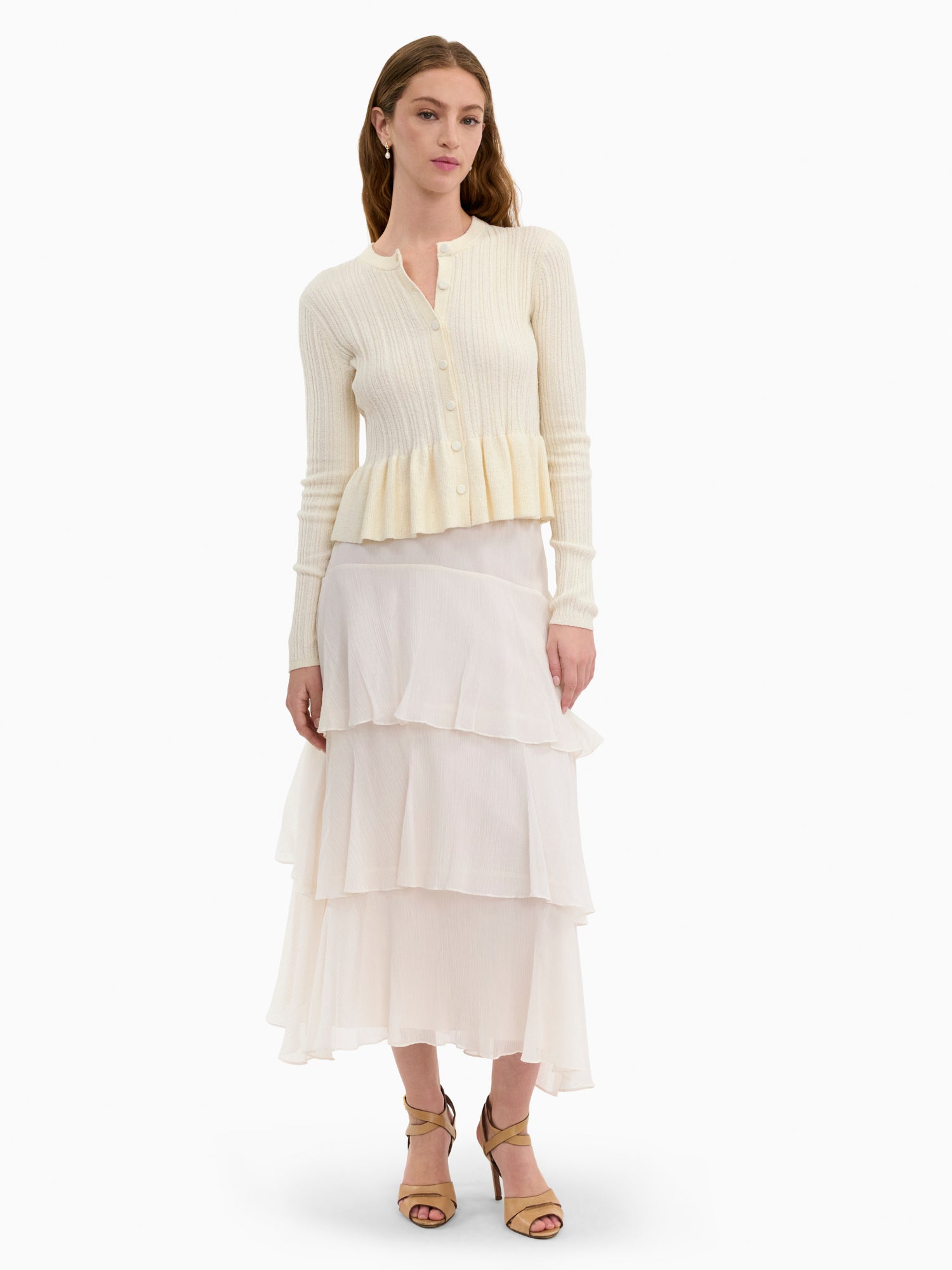 Rebecca Taylor Boucle Knit Cardigan