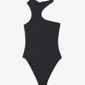 Anine Bing Lesly One Piece - Black Monogram Print