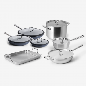 Misen 13-Piece Mixed Metal Cookware Set