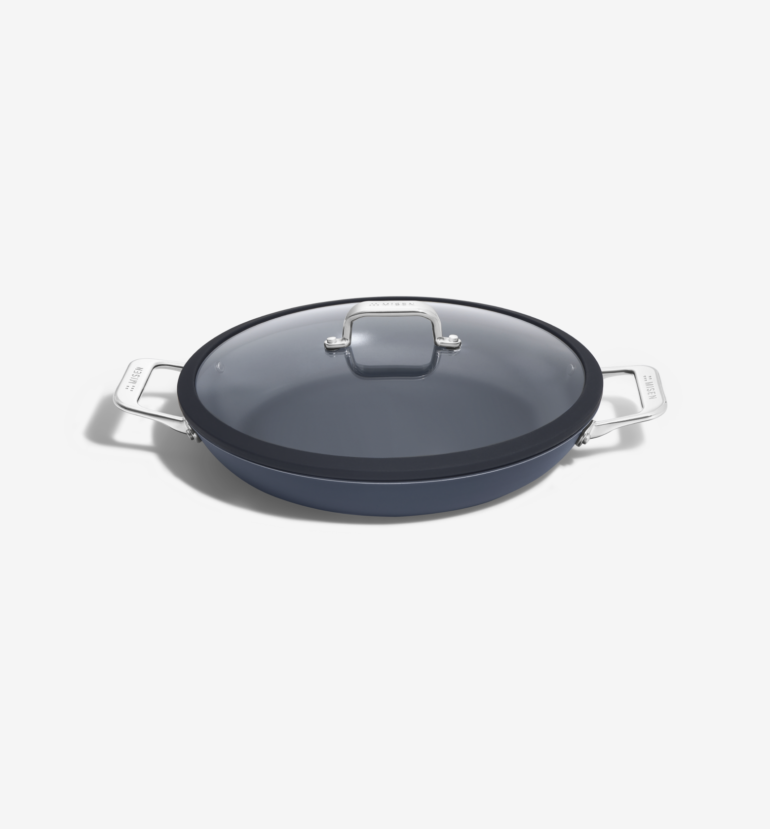 Misen 12" Carbon Nonstick™ Round Roaster + Glass Lid