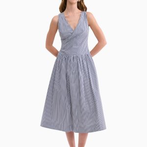 Rebecca Taylor Joselene Poplin Wrap Dress