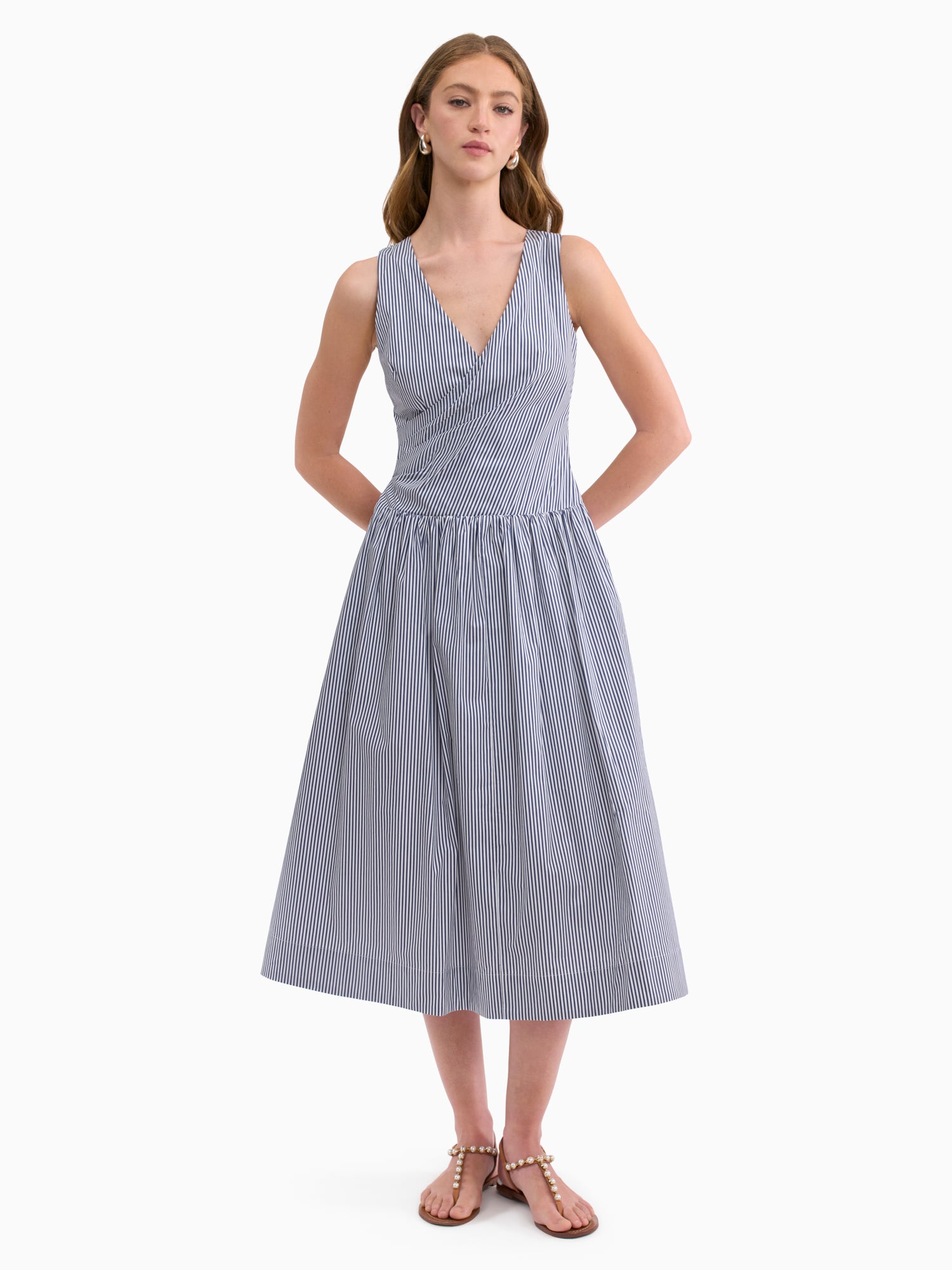Rebecca Taylor Joselene Poplin Wrap Dress