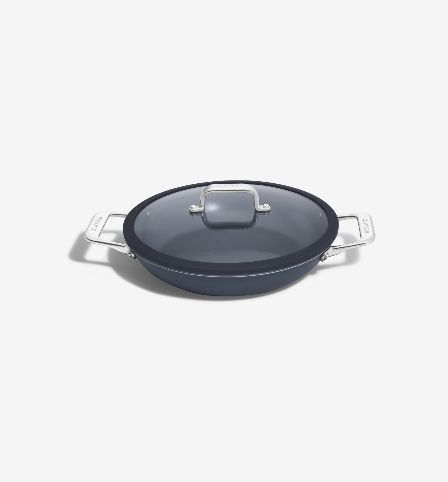 Misen 10" Carbon Nonstick™ Round Roaster + Glass Lid