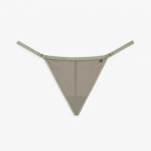Anine Bing Pearl Thong - Green Khaki
