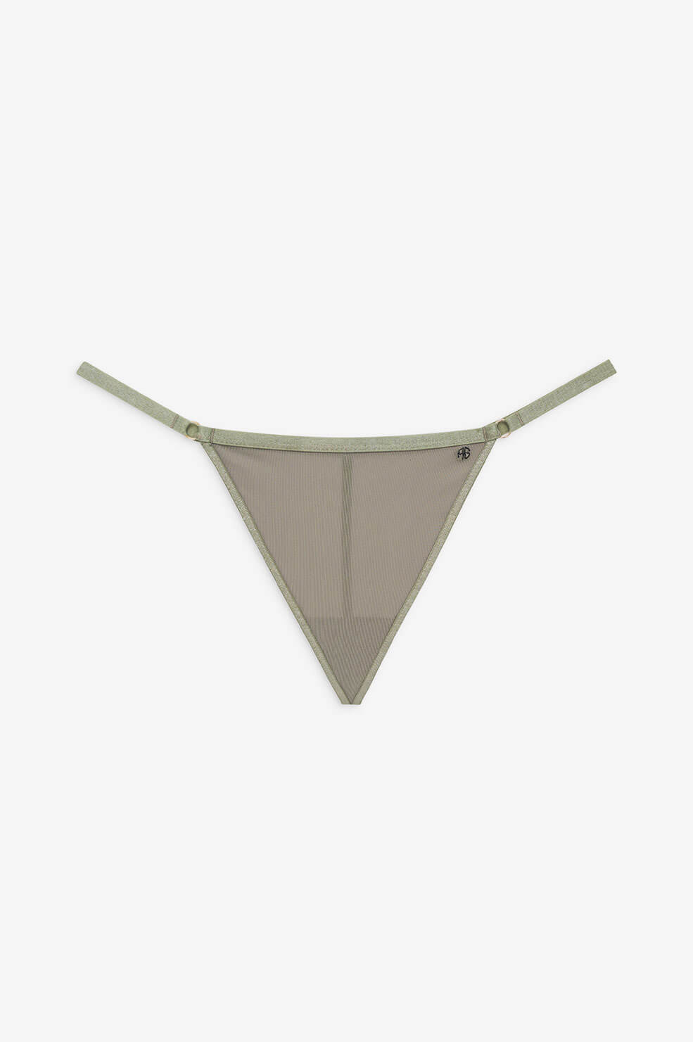 Anine Bing Pearl Thong - Green Khaki