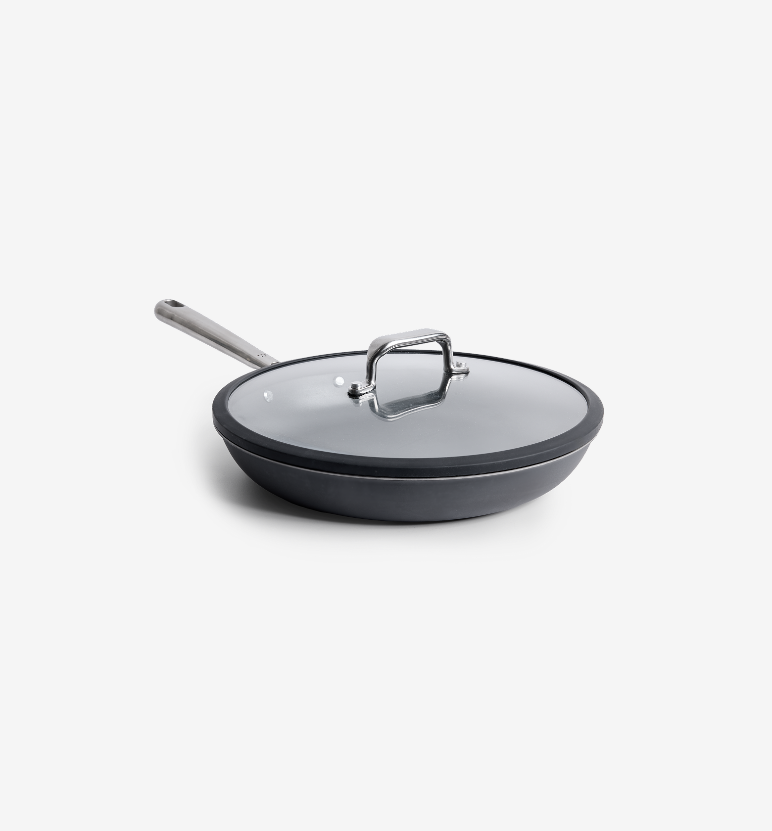 Misen 10” Pre-Seasoned Carbon Steel Frying Pan + Glass Lid