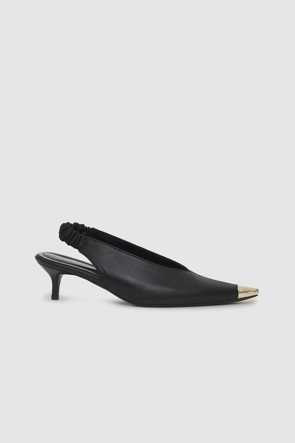 Anine Bing Nina Heels With Metal Toe Cap - Black