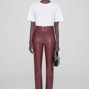 Anine Bing Sonya Pant - Burgundy