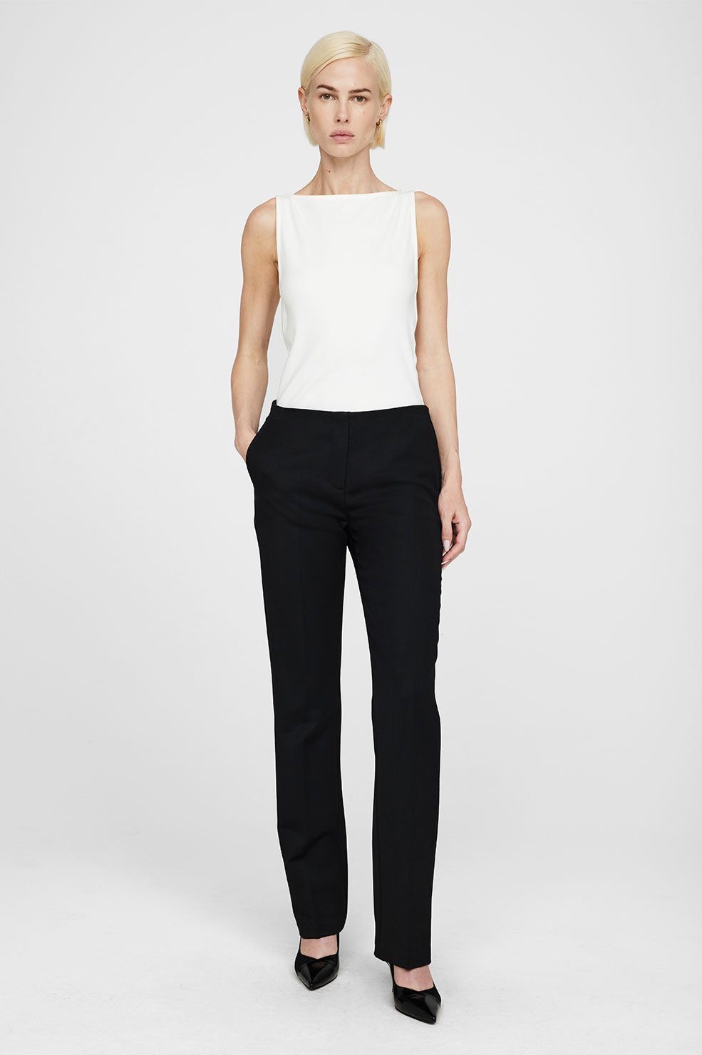 Anine Bing Lula Pant - Black