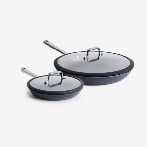 Misen 8" + 12" Deeper Carbon Nonstick™ Frying Pan + Glass Lid