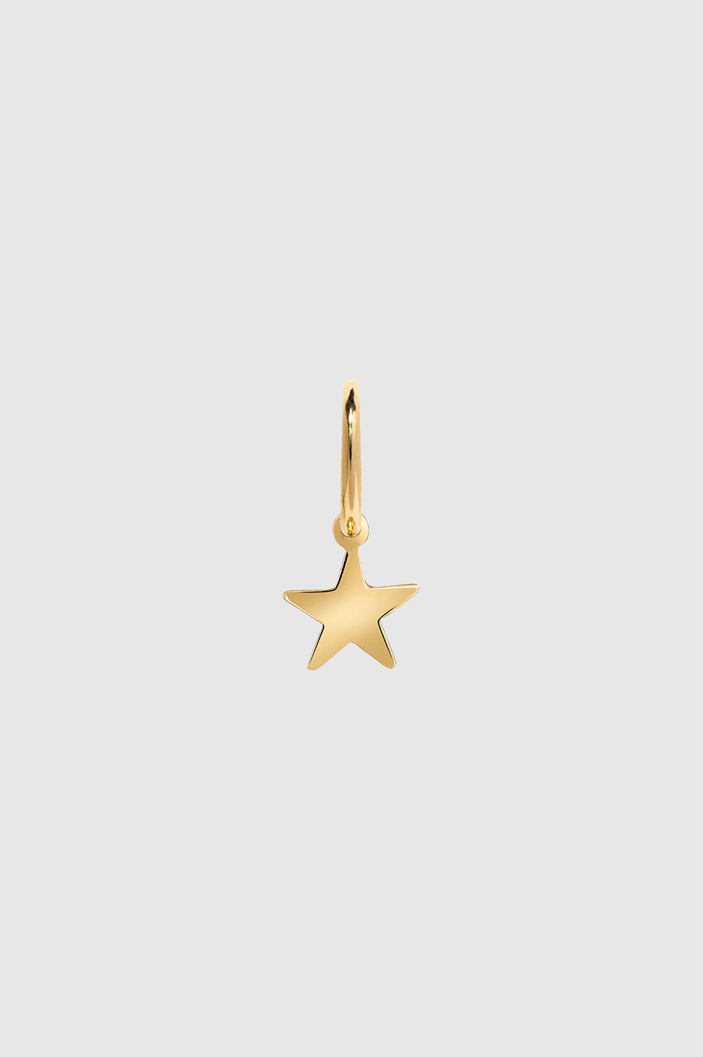 Anine Bing Star Charm Hoop Earring - 14k Gold