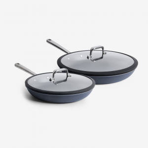 Misen 10" + 12" Carbon Nonstick™ Frying Pan + Glass Lids