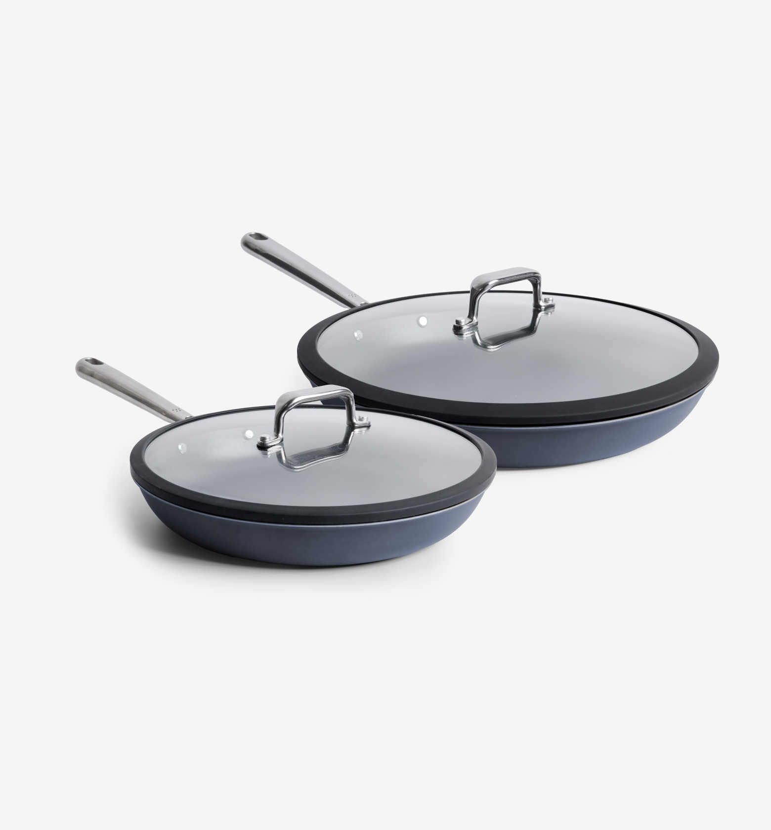 Misen 10" + 12" Carbon Nonstick™ Frying Pan + Glass Lids