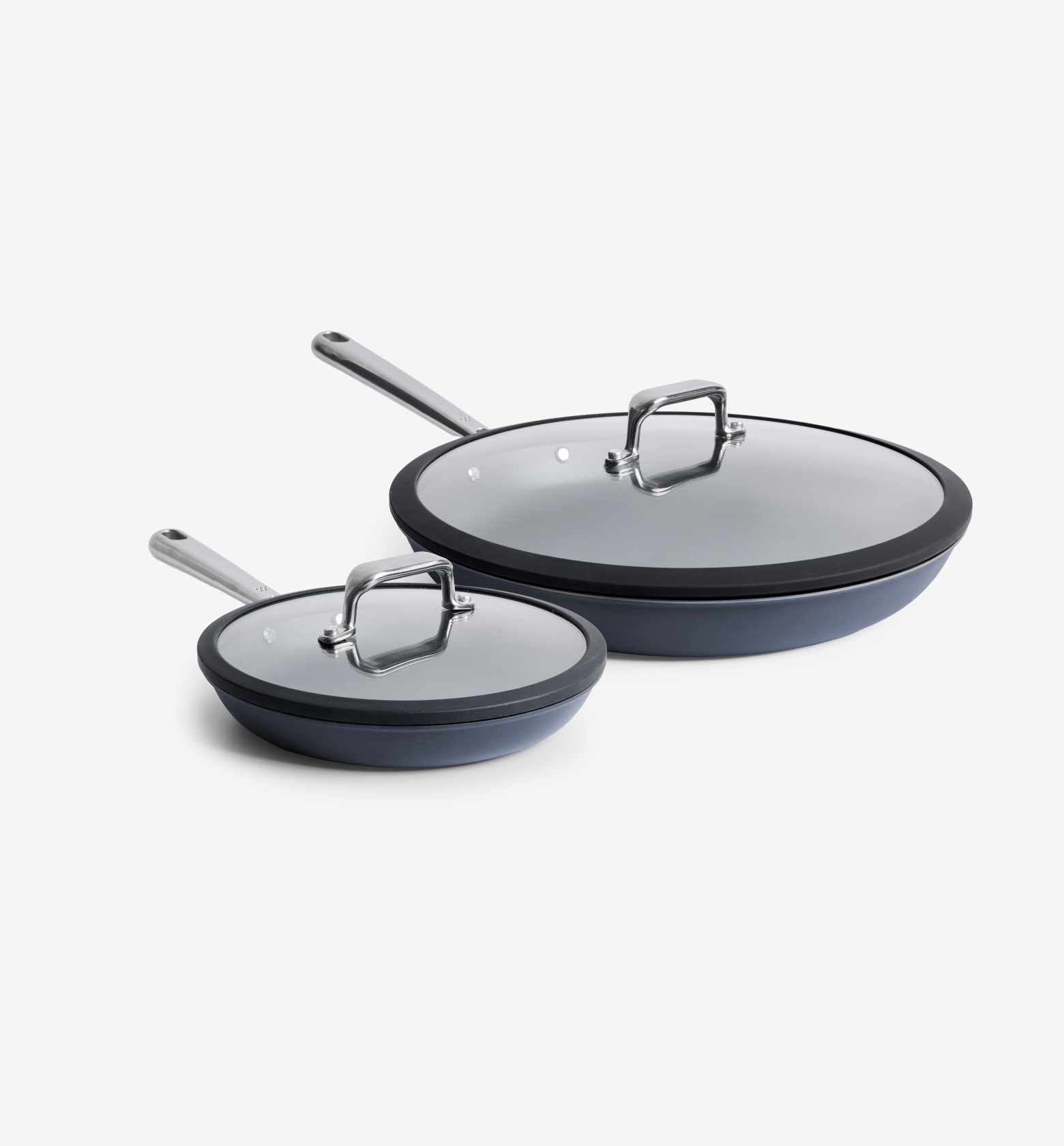 Misen 8" + 12" Carbon Nonstick™ Frying Pan + Glass Lids