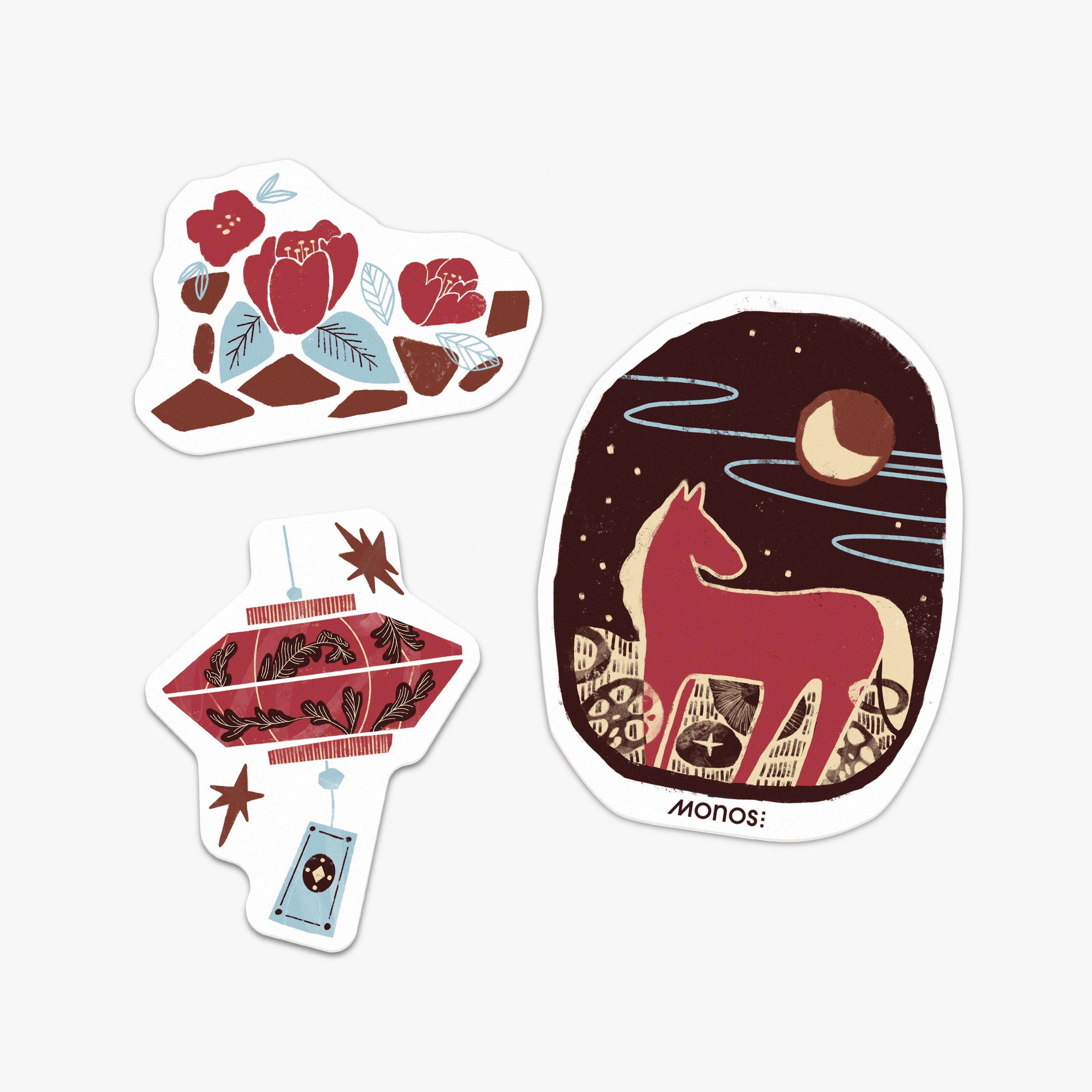 Monos Lunar New Year Stickers