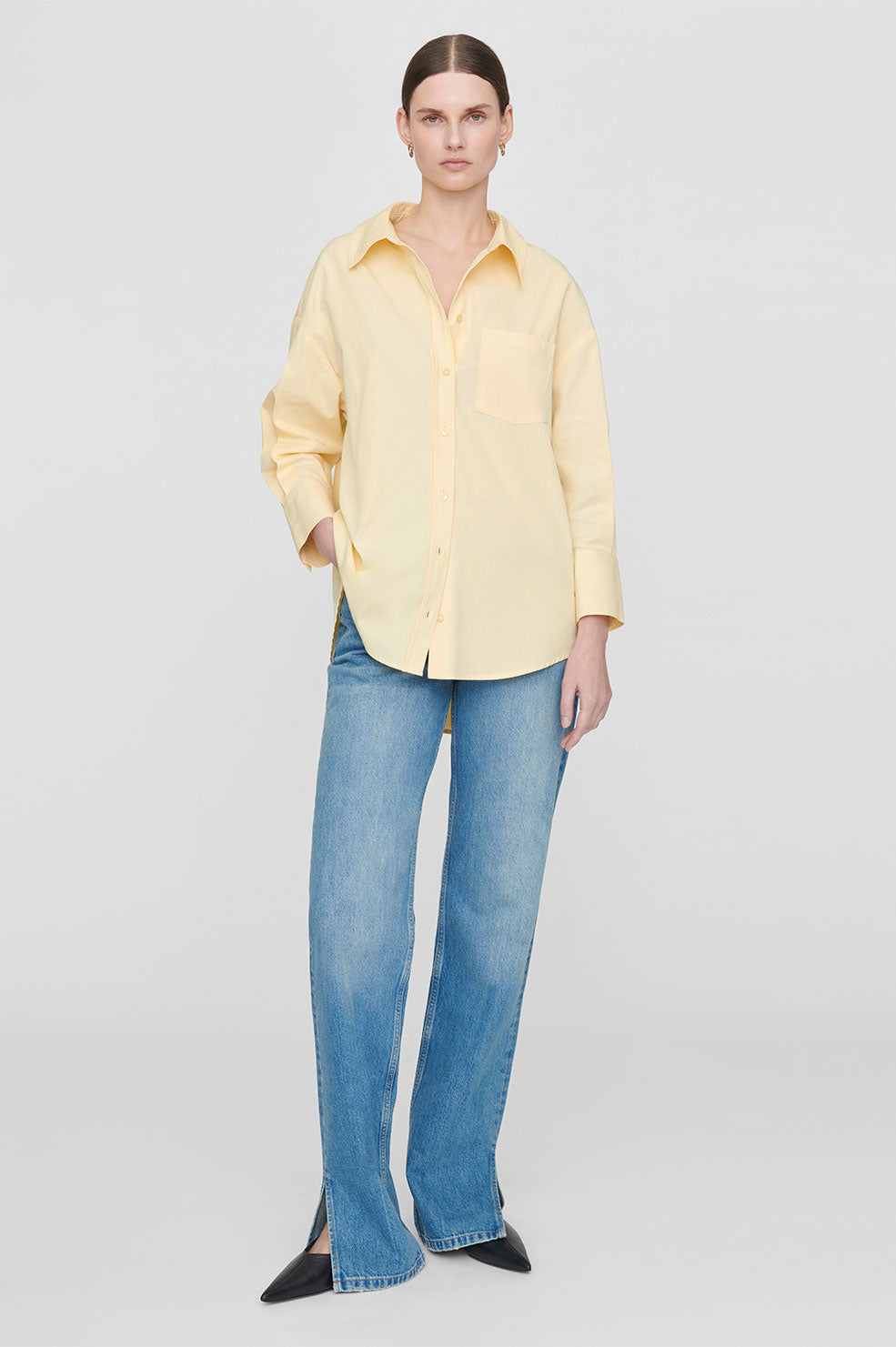 Anine Bing Mika Shirt - Yellow