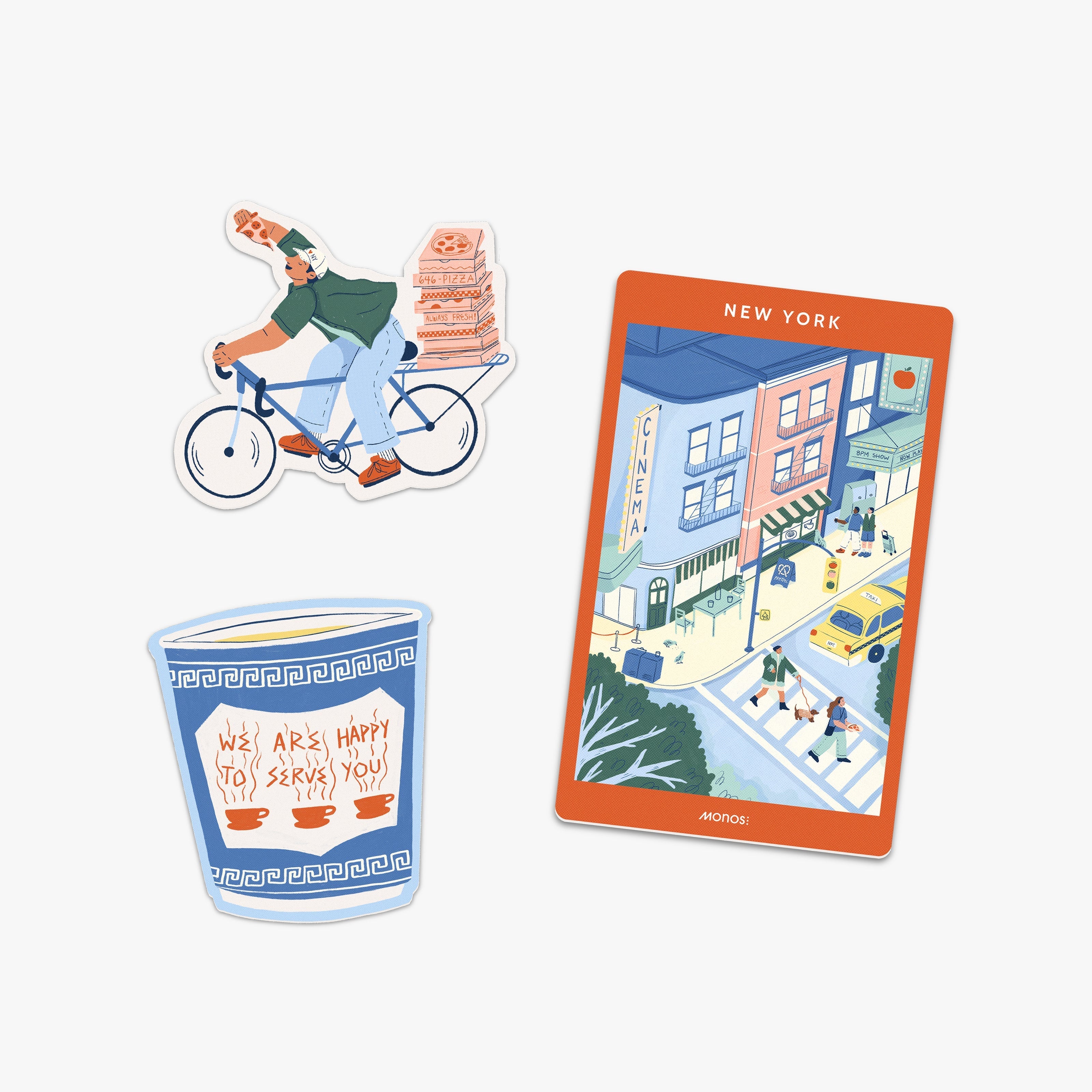 Monos New York Destination Stickers