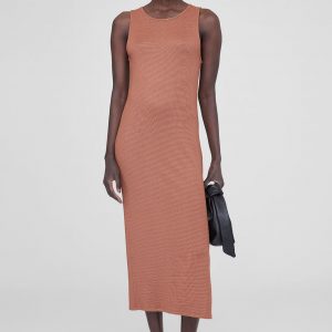 Anine Bing Savannah Dress - Terracotta Waffle