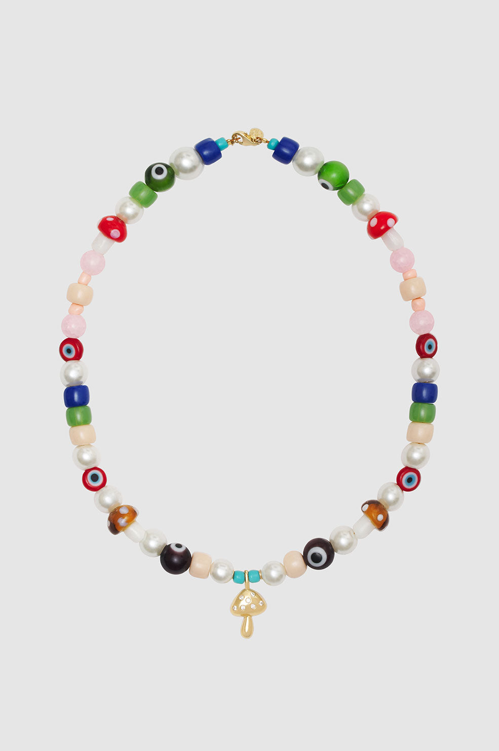 Anine Bing OLD SKU Anine X Bianca Bead Necklace - 14k Gold