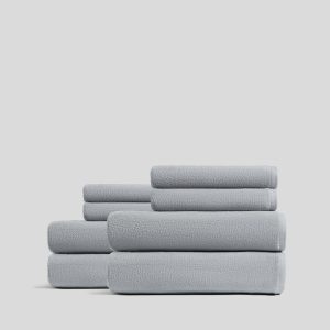 Parachute 4+4 Organic Plush Bath Bundle - Sky