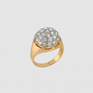 Anine Bing Diamond Dome Ring - 14k Gold