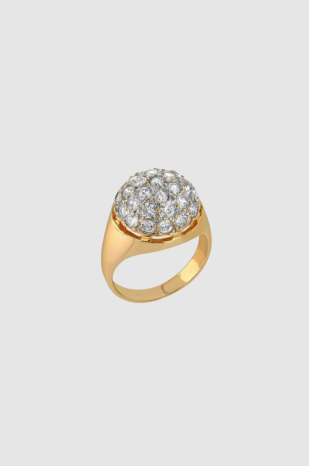 Anine Bing Diamond Dome Ring - 14k Gold