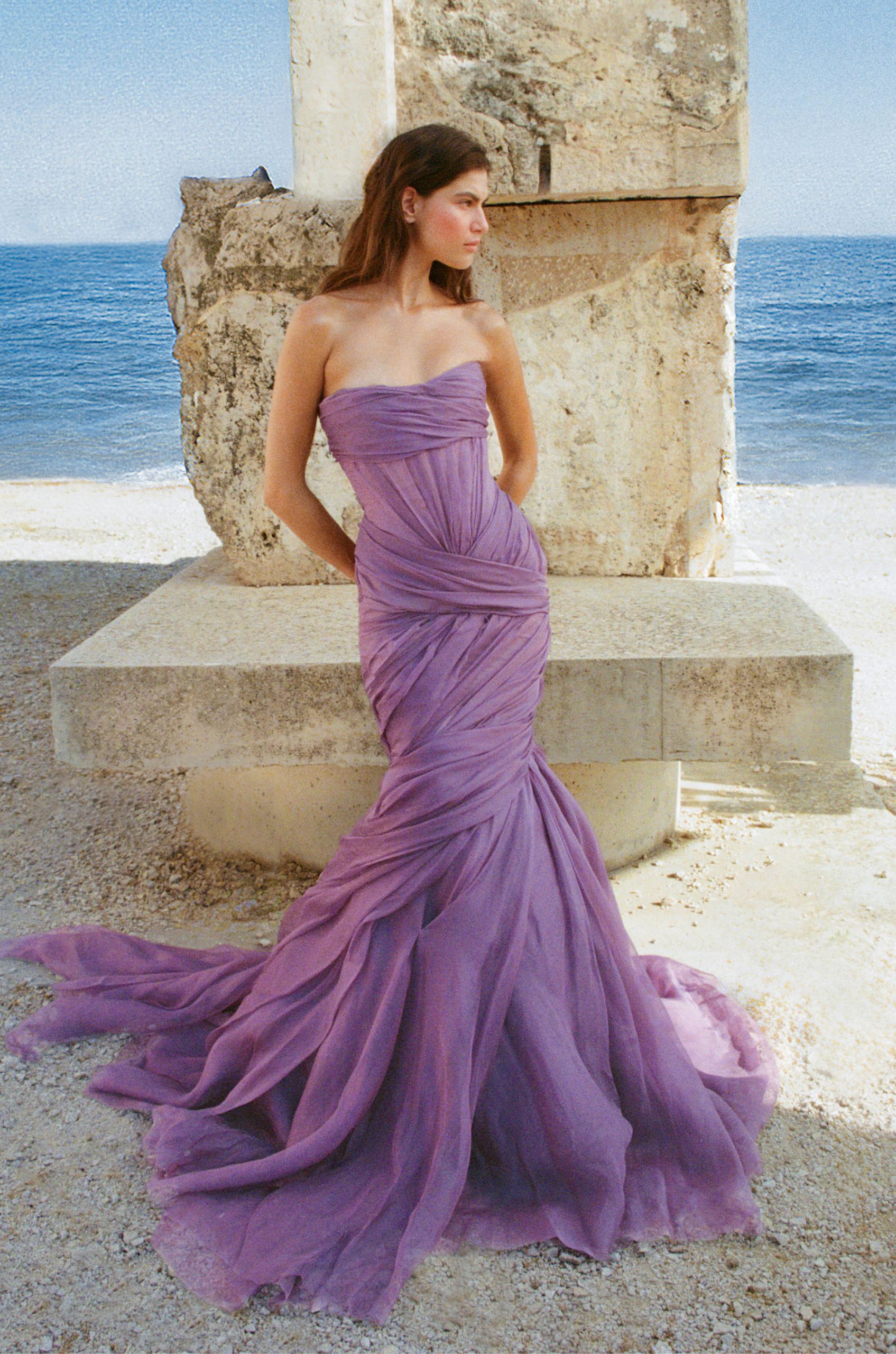 Cult Gaia NUNO GOWN - WARM HAZE