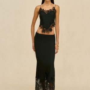 Cult Gaia SERAPHIS SKIRT - BLACK