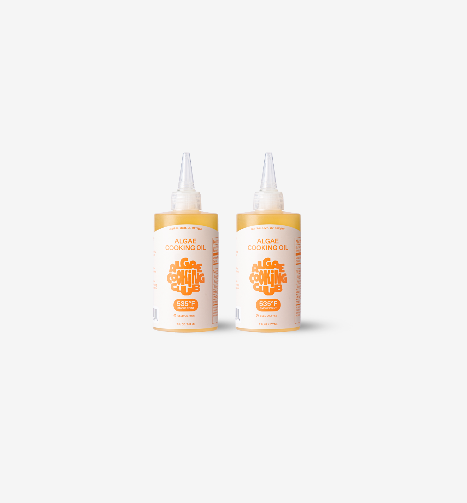 Misen Algae Cooking Club - Algae Cooking Oil - 7 oz - Squeeze Bottle - 2 Pack
