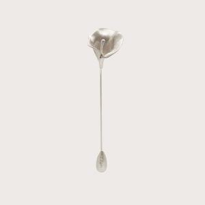 Cult Gaia CALLA BLAZER PIN - MATTE NICKEL