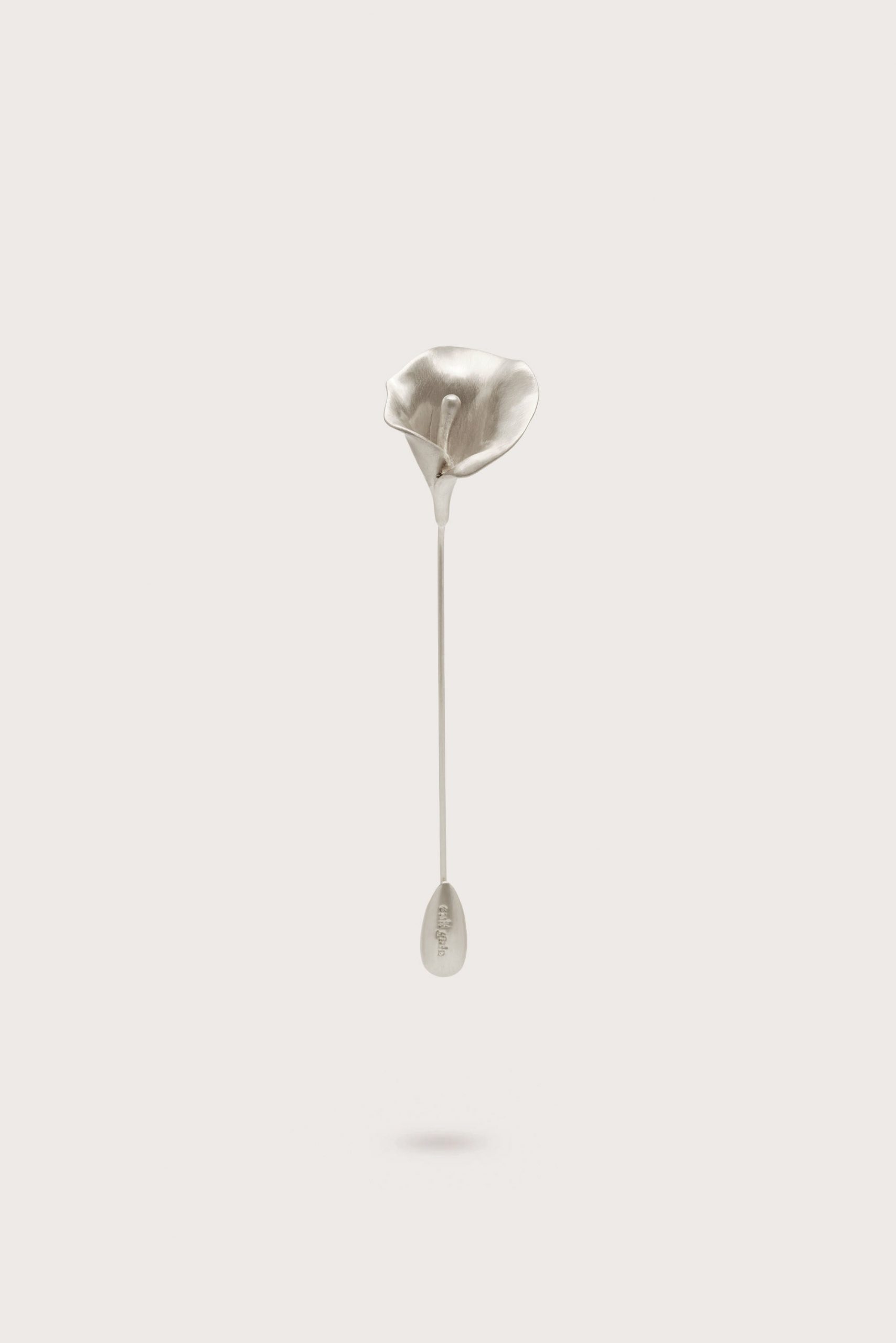 Cult Gaia CALLA BLAZER PIN - MATTE NICKEL