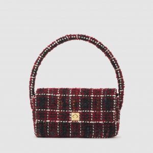 Anine Bing Nico Bag - Cherry Plaid
