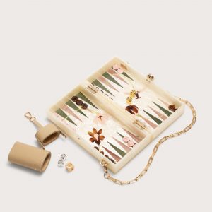 Cult Gaia THE BACKGAMMON CLUTCH - IVORY