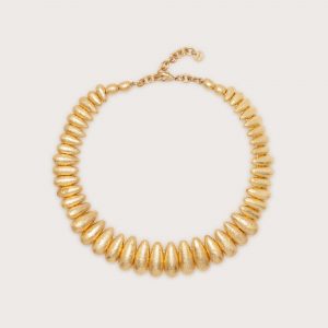 Cult Gaia ALLEGRA CHOKER - GOLD FOILED WOOD
