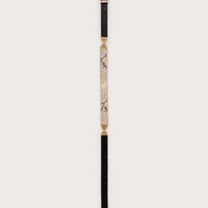 Cult Gaia AILANI SWIVEL BELT - FADED PYTHON & BLACK