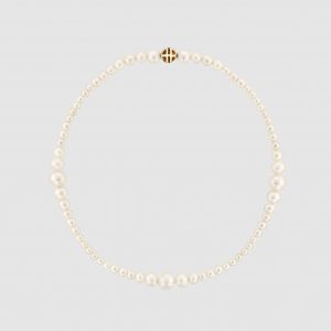 Anine Bing Gradual Pearl Necklace - 14k Gold