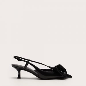 Cult Gaia CALLA KITTEN PUMP - BLACK